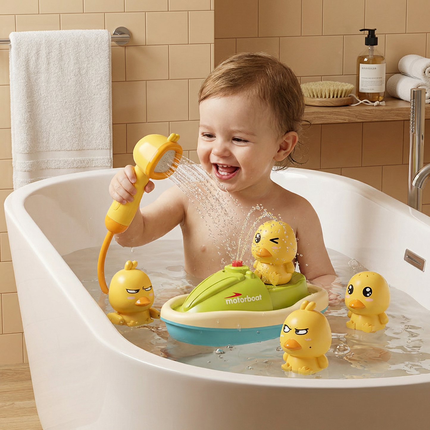 Sprinkling Bath Ducks