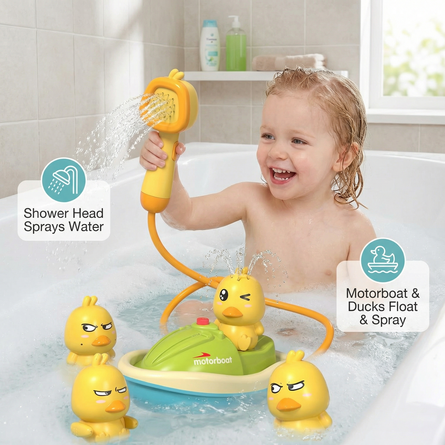 Sprinkling Bath Ducks