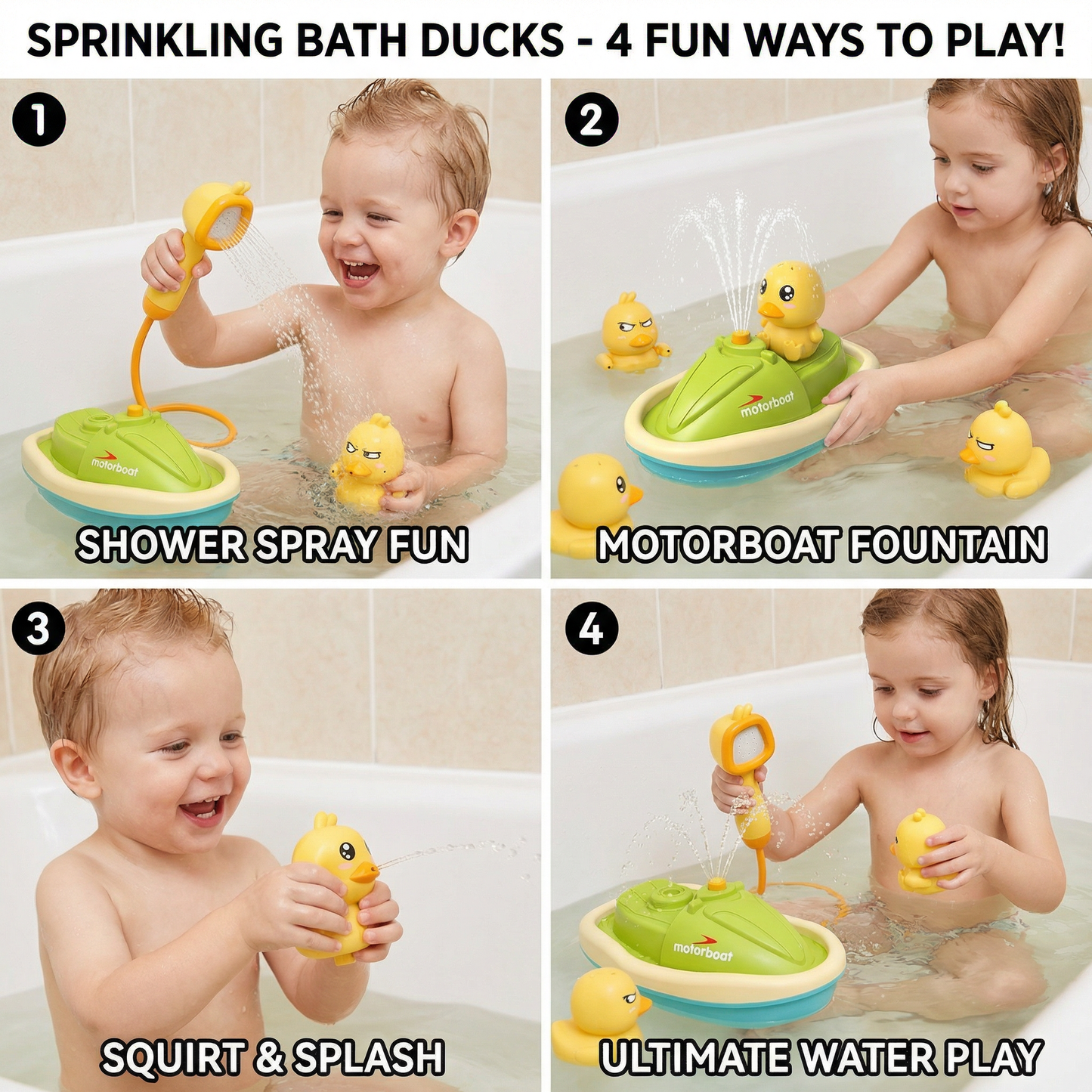 Sprinkling Bath Ducks