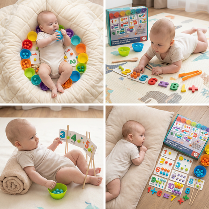 Montessori Ball Number and Colour Sorting Set for Learning to Count