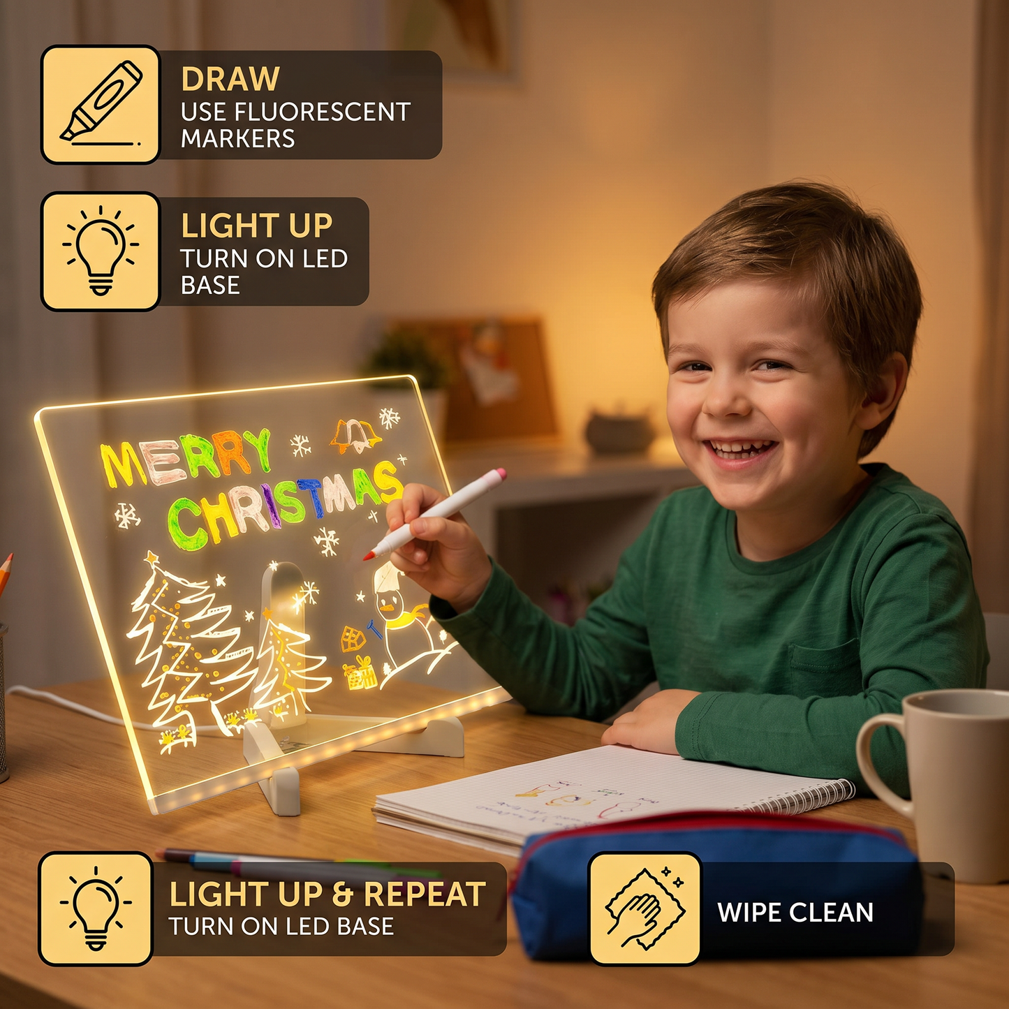 Kids LED Drawing Lamp