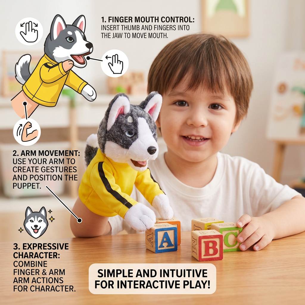 Boxing Husky Funny Kids Toy