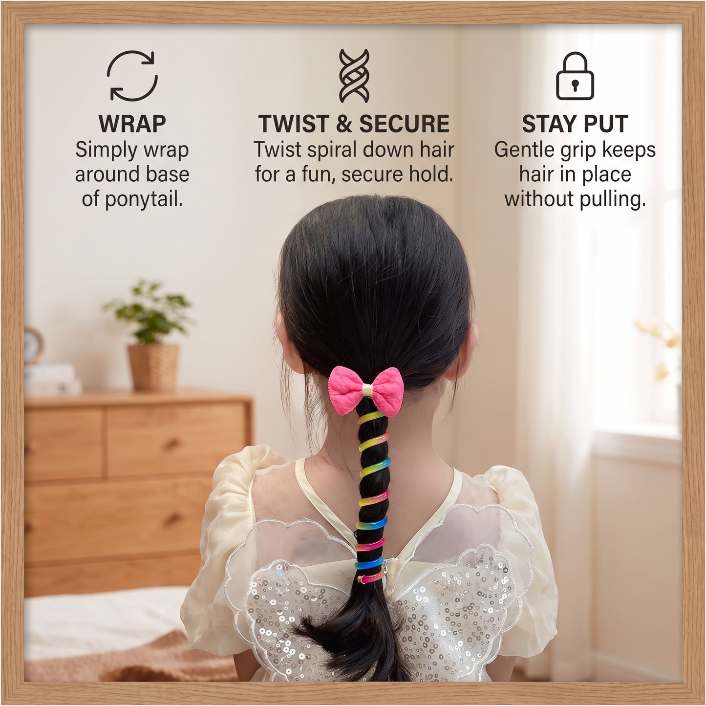 Cute Kids Spiral Hair Tie Set