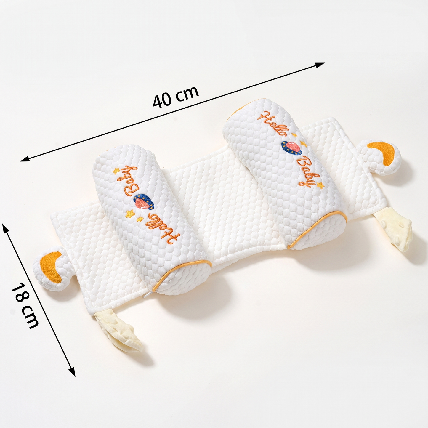 Adjustable Baby Head Shaping Pillow with Millet Filling