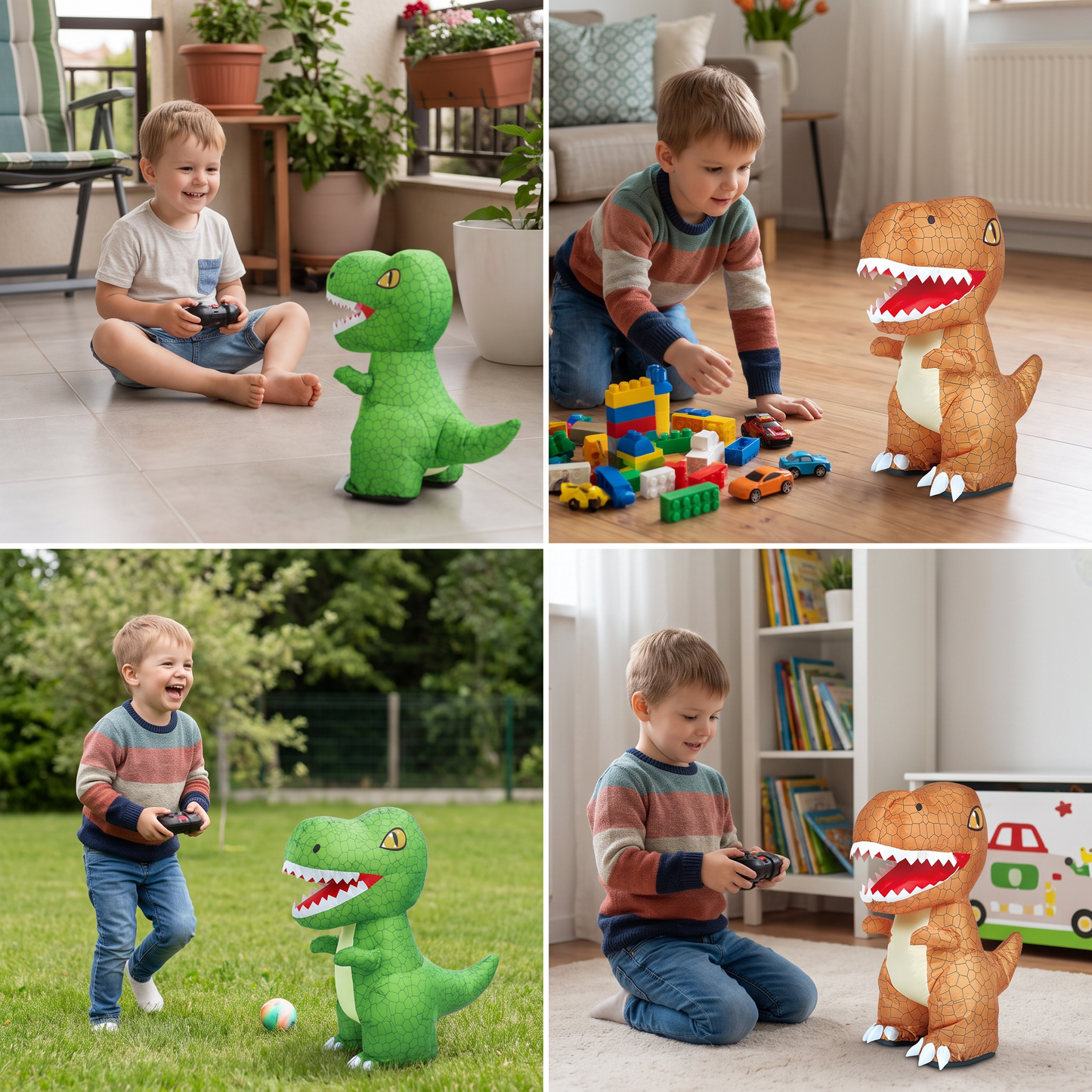 Remote Control Inflatable T-Rex Dinosaur Toy