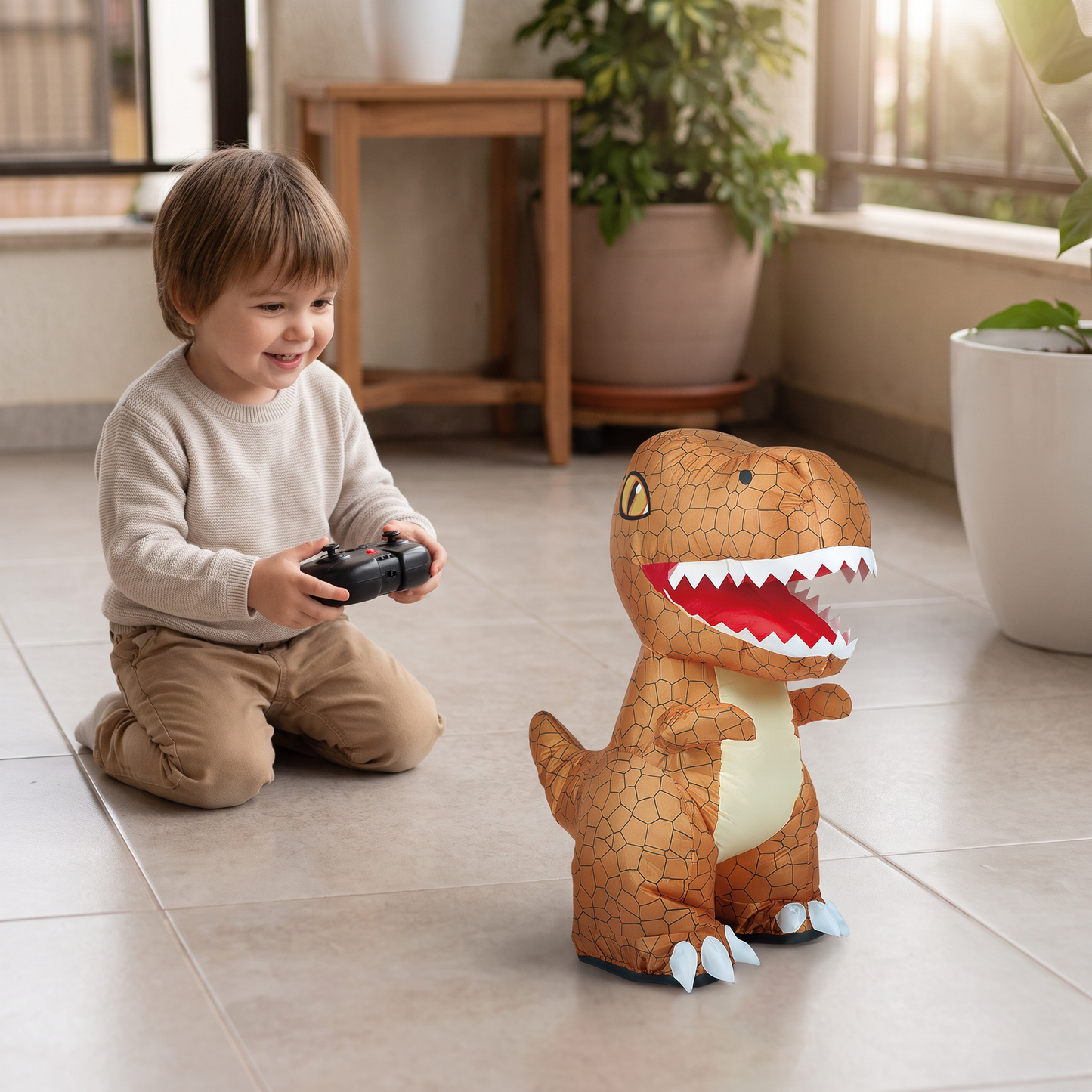 Remote Control Inflatable T-Rex Dinosaur Toy