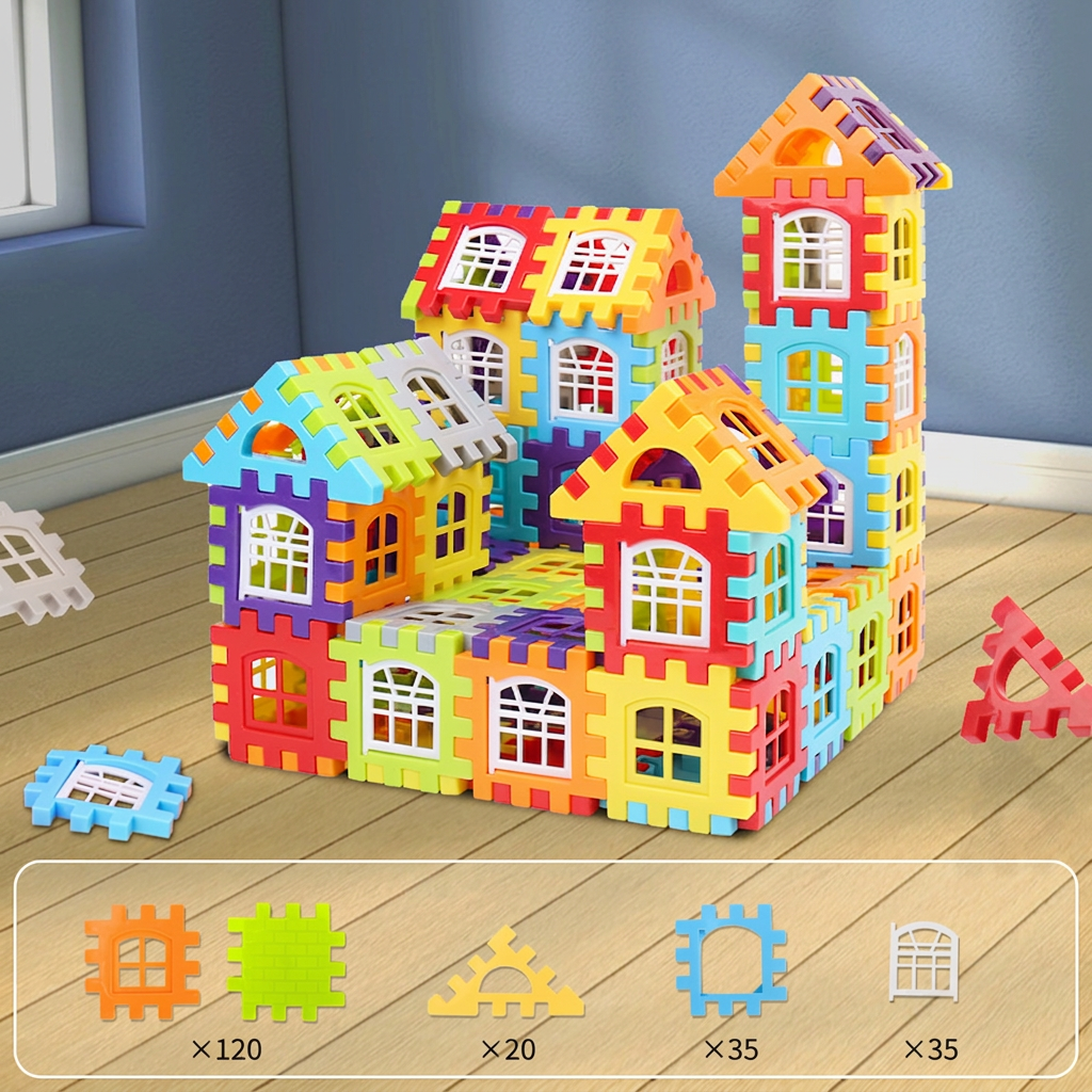 Montessori Window Building Blocks for Kids