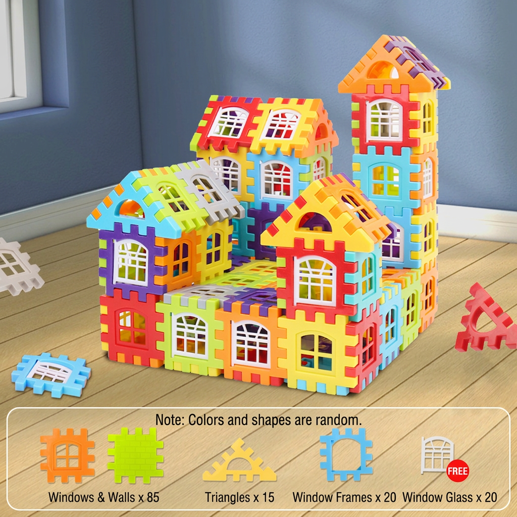 Montessori Window Building Blocks for Kids
