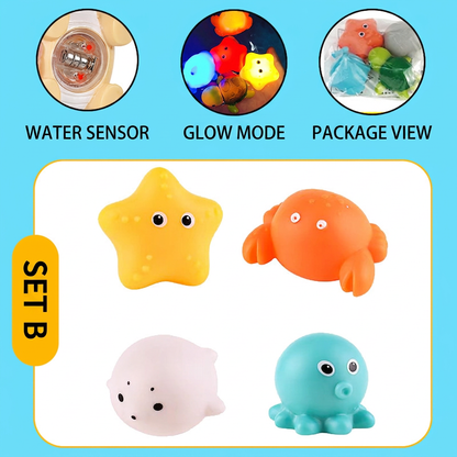 Glowing bath animals
