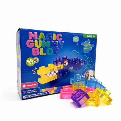 Magical gummy blocks, soft building blocks for children