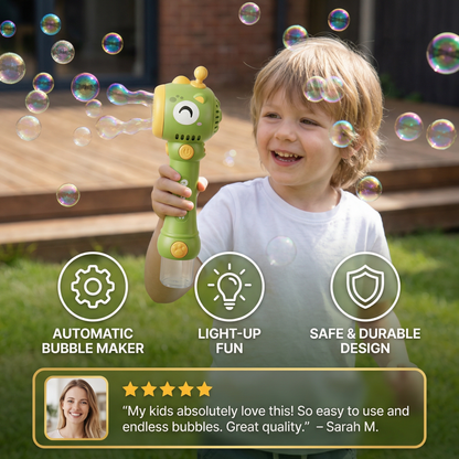 Light-Up Bubble Wand for Kids – Automatic Bubble Maker