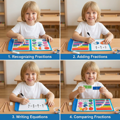 Montessori Kids Fraction Magnet Learning Toy