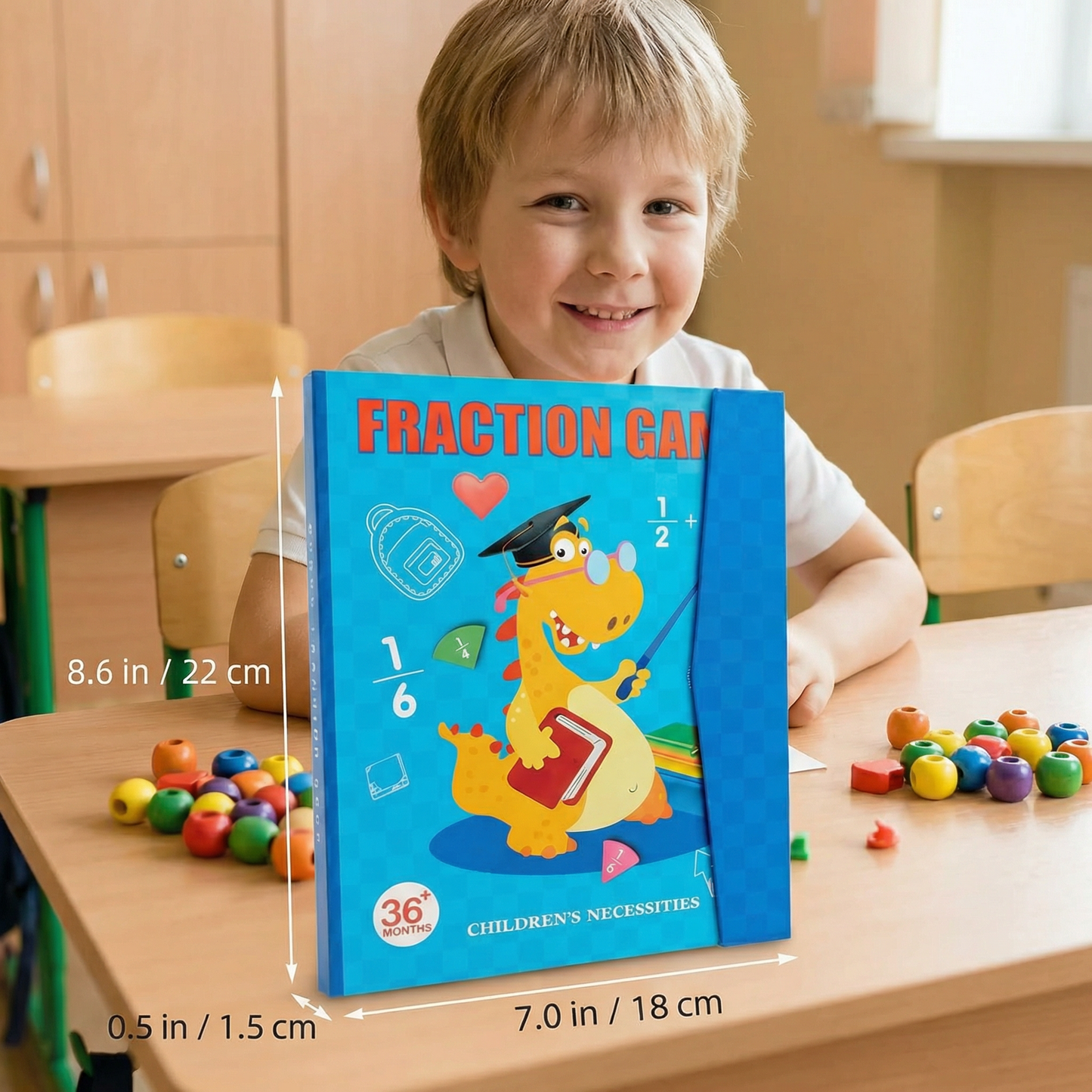 Montessori Kids Fraction Magnet Learning Toy