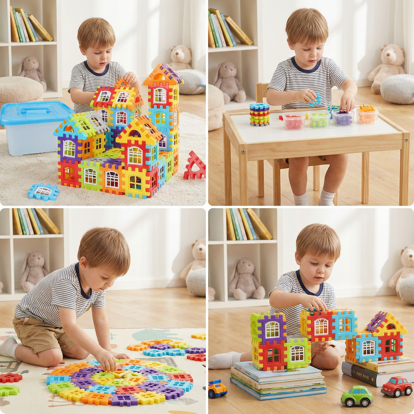 Montessori Window Building Blocks for Kids