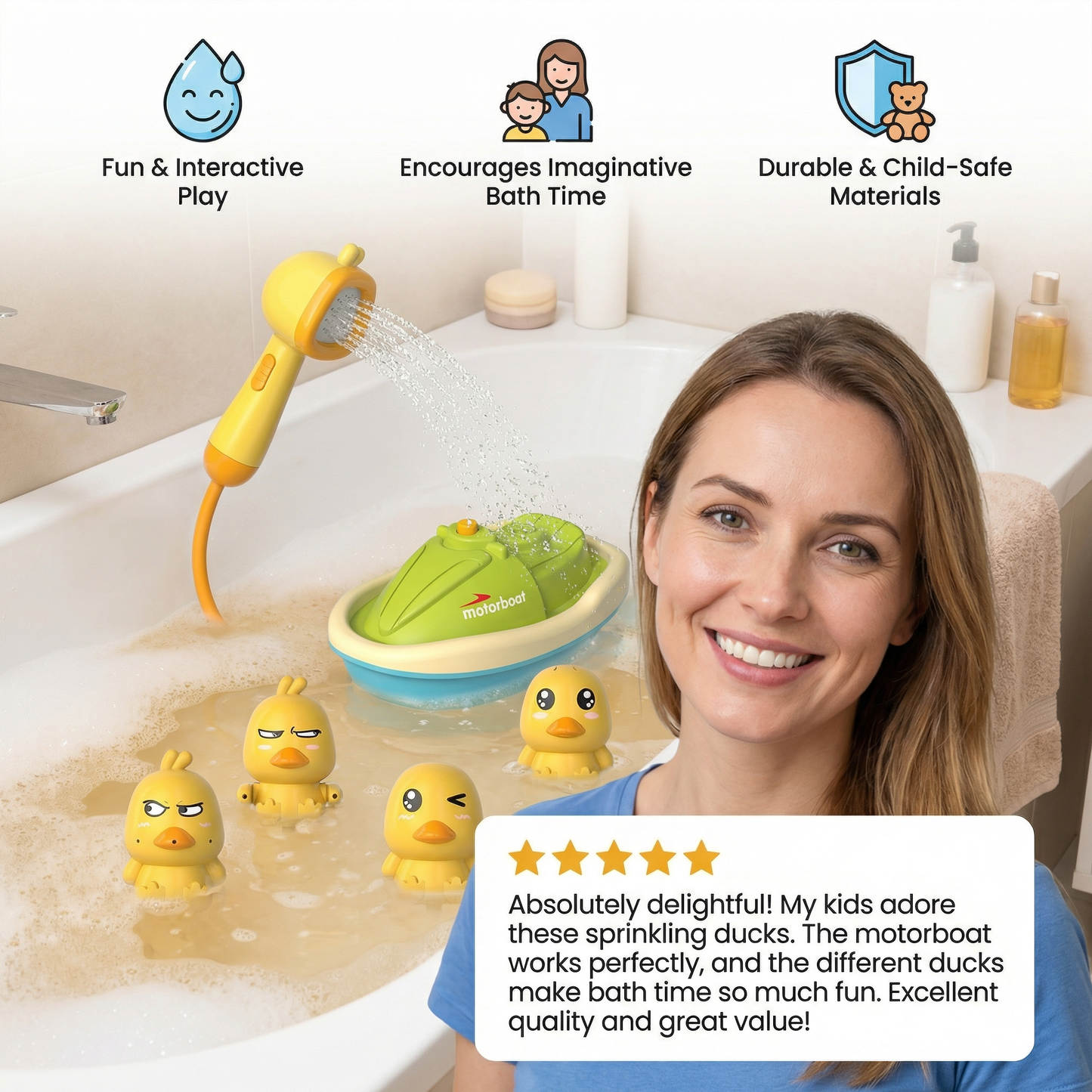 Sprinkling Bath Ducks