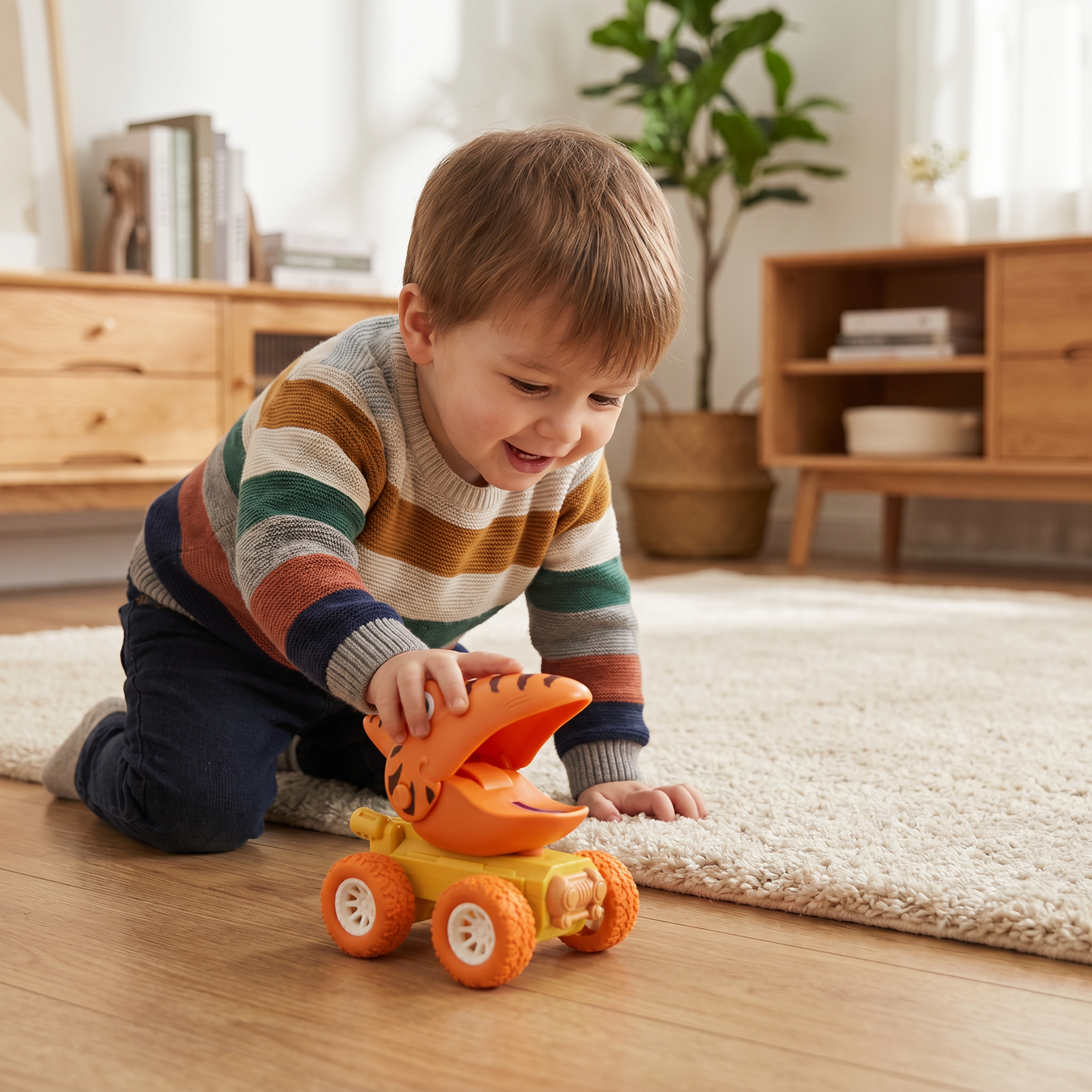 PUSH & DRIVE – DINO MONSTER TRUCKS