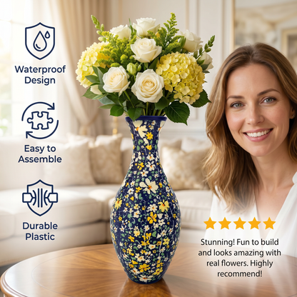 Elegant 3D puzzle vase - Suitable for real flowers