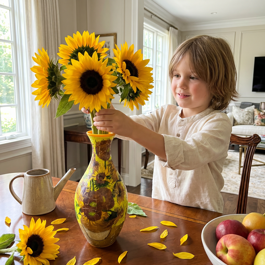 Elegant 3D puzzle vase - Suitable for real flowers