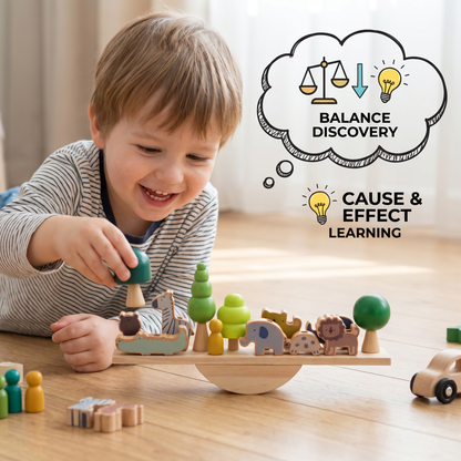 Montessori Wooden Seesaw Toy
