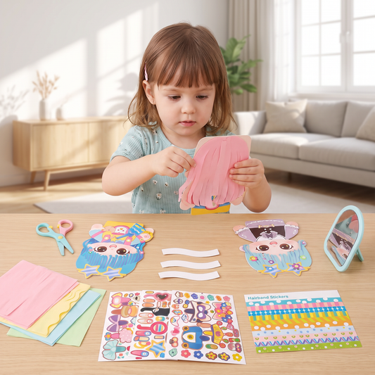 DIY Hair Stylist Craft Kit for Kids