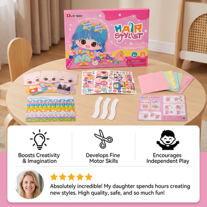 DIY Hair Stylist Craft Kit for Kids