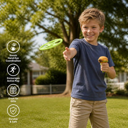 Kids’ 2-in-1 Spinning Top & Flying Spinner Launcher
