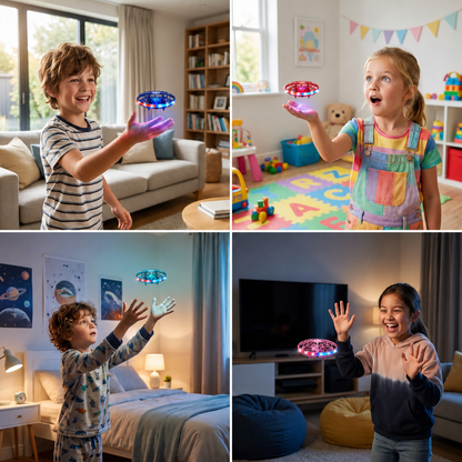 Motion-Sensing LED UFO Flying Drone
