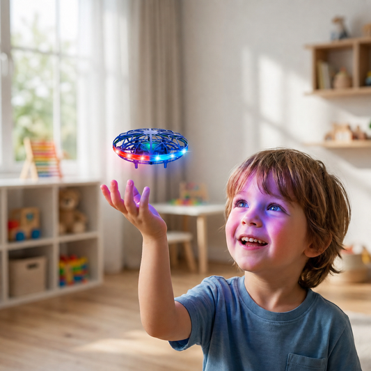 Motion-Sensing LED UFO Flying Drone