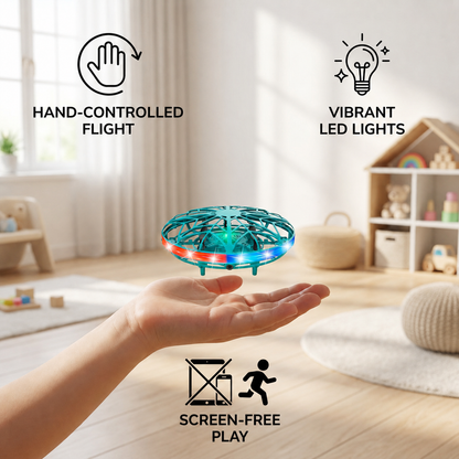 Motion-Sensing LED UFO Flying Drone