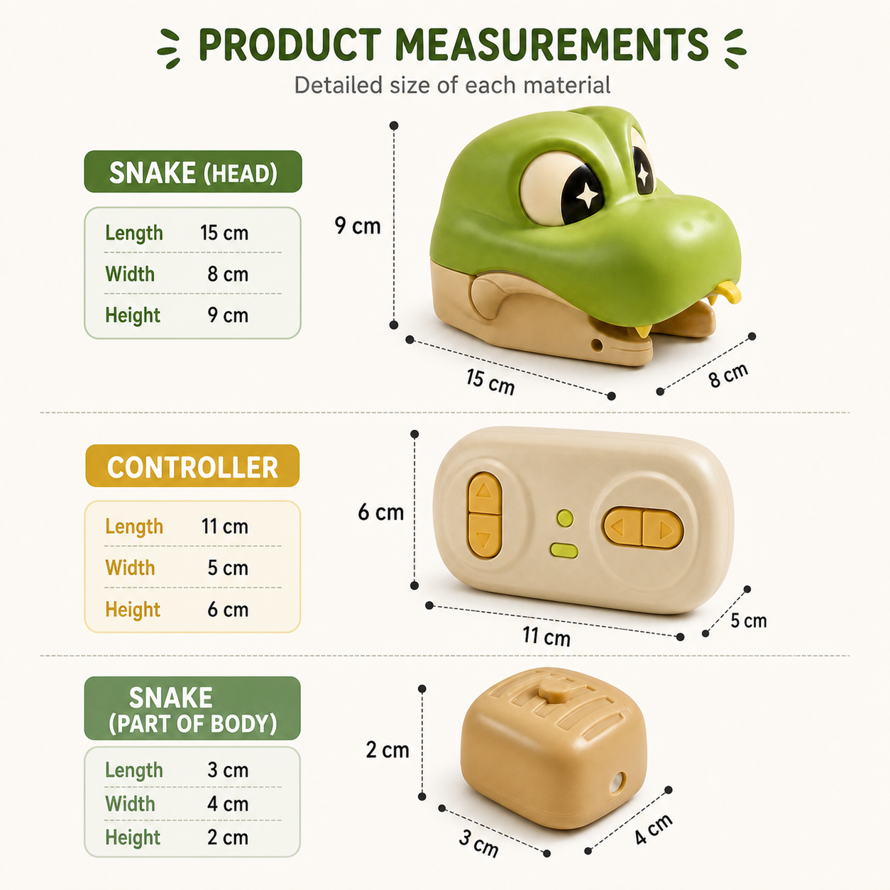 Interactive Growing RC Snake STEM Toy – Eats Blocks & Grows Longer