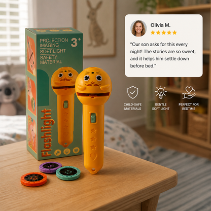 Kids’ Bedtime Story Projection Flashlight