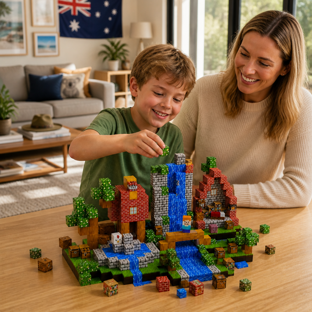 100-Piece Magnetic Building Cube Set – Montessori STEM Construction Toy for Kids