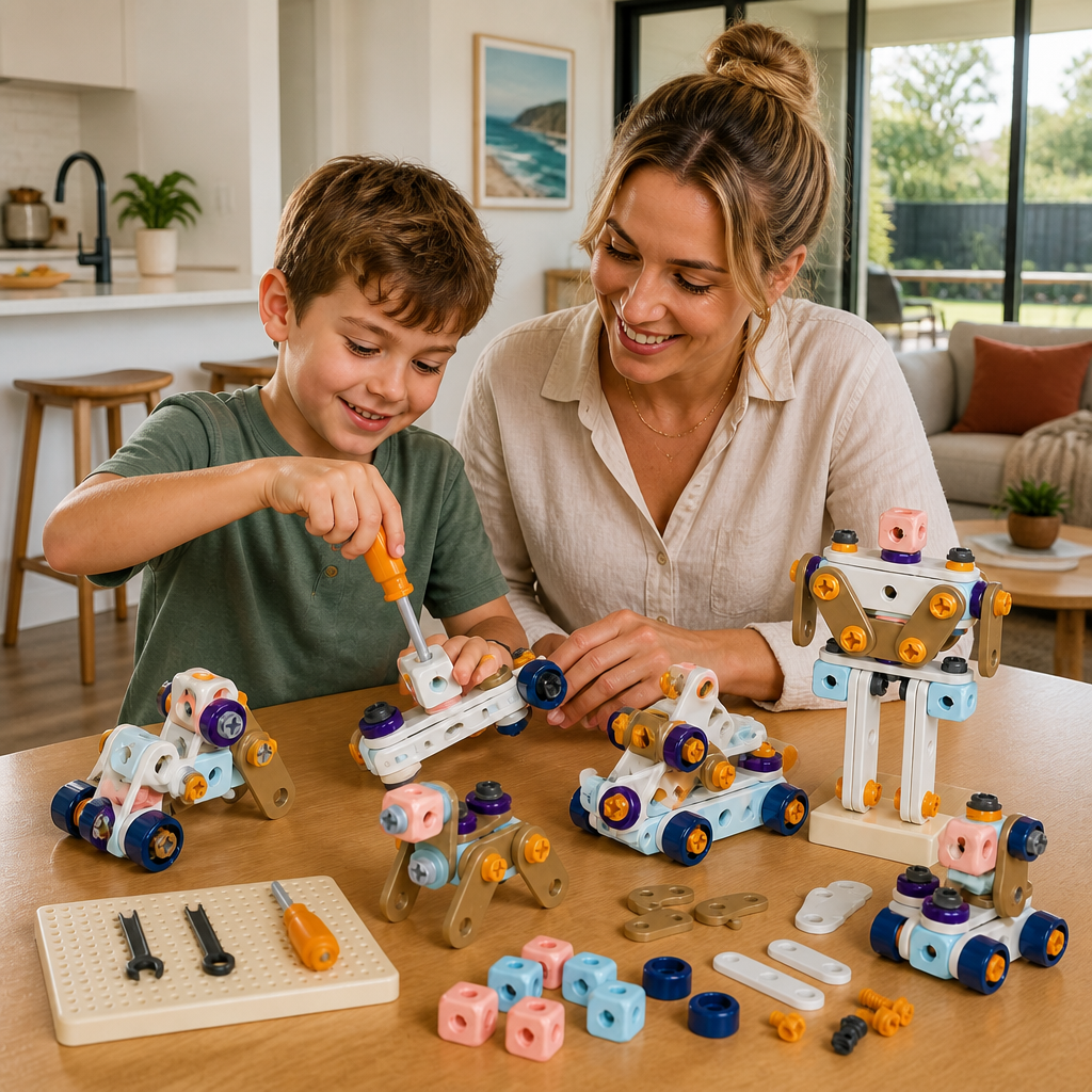 Kids’ DIY Tool Kit with Electric Drill – STEM Building Playset