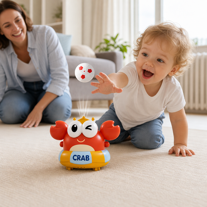 Kids’ Electric Crab Floating Ball Toy