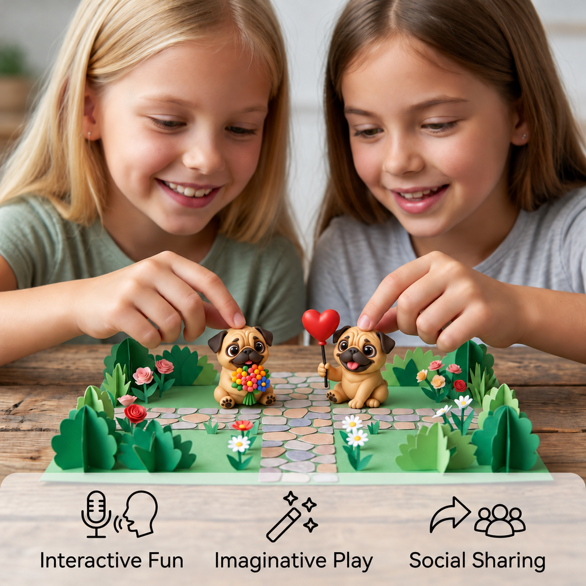 24-Day Pug Advent Calendar with Surprise Figurines
