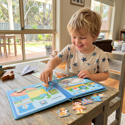Montessori Magnetic Quiet Book – Creative Dress-Up & Scene Play