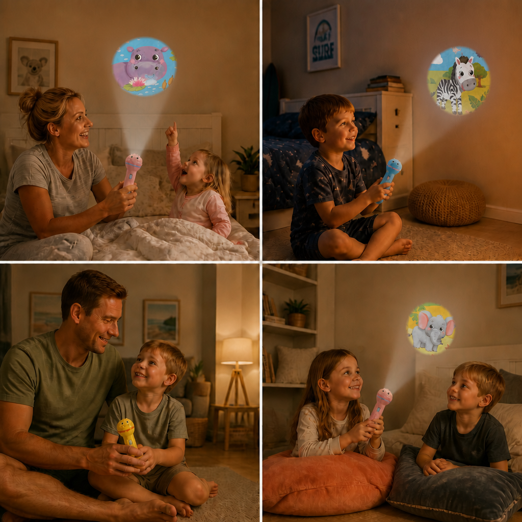 Kids’ Bedtime Story Projection Flashlight
