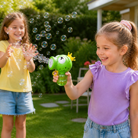 Cute Automatic Bubble Machine – Electric Bubble Blower for Kids