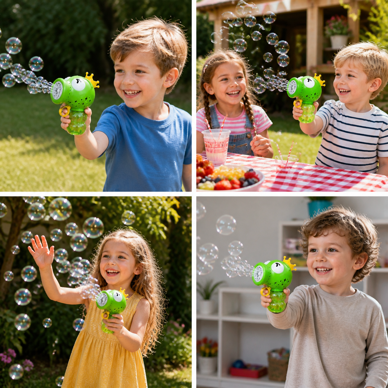 Cute Automatic Bubble Machine – Electric Bubble Blower for Kids
