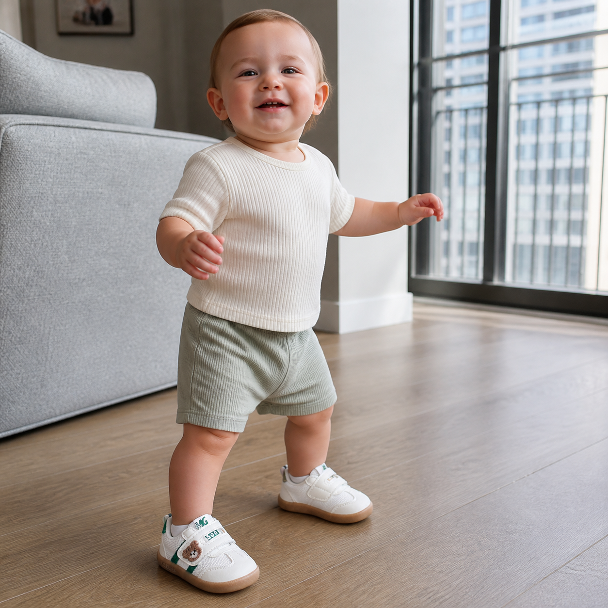 Breathable Baby & Toddler First Walking Shoes – Soft Sole & Non-Slip