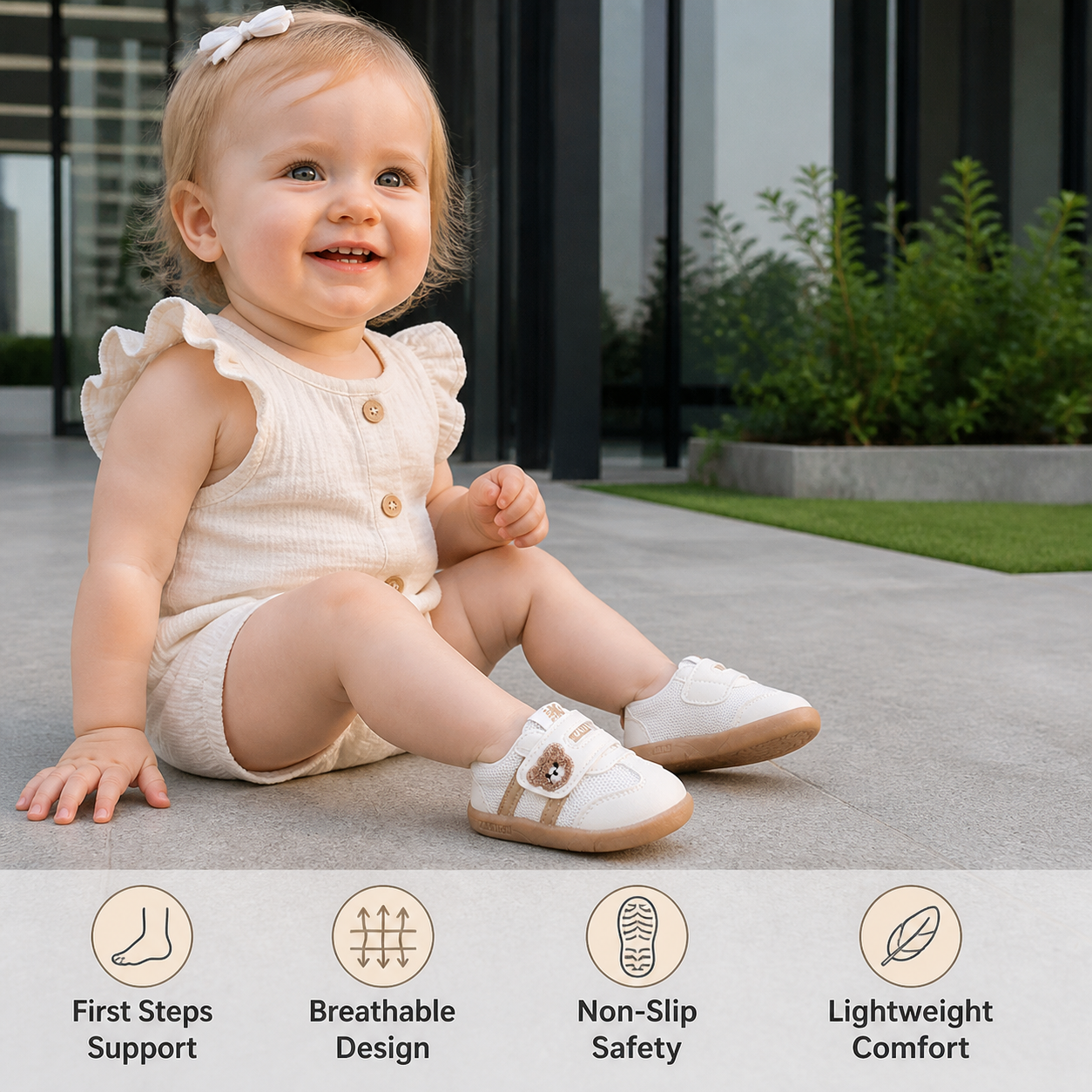 Breathable Baby & Toddler First Walking Shoes – Soft Sole & Non-Slip