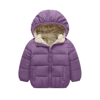Fleece-Lined Baby & Toddler Puffer Jacket
