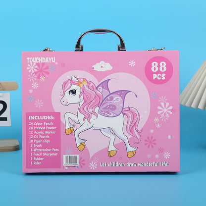 88-Piece Creative Art Case for Little Artists