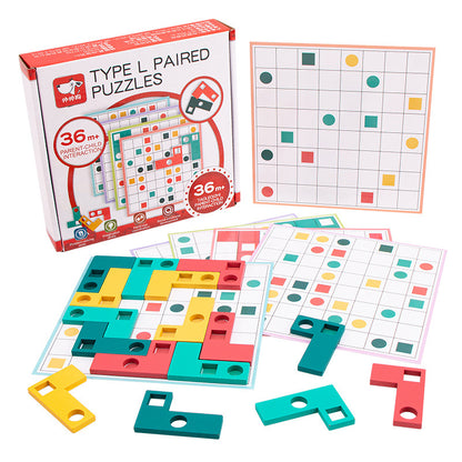 Montessori Wooden Shape Matching Puzzle – Color & Logic Brain Training Game