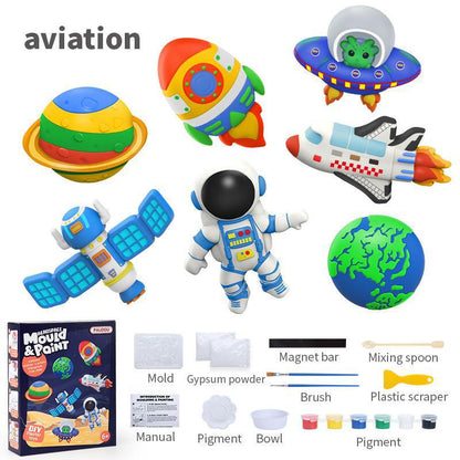 DIY Animal Plaster Painting Kit – Mold, Paint & Create Craft Set for Kids