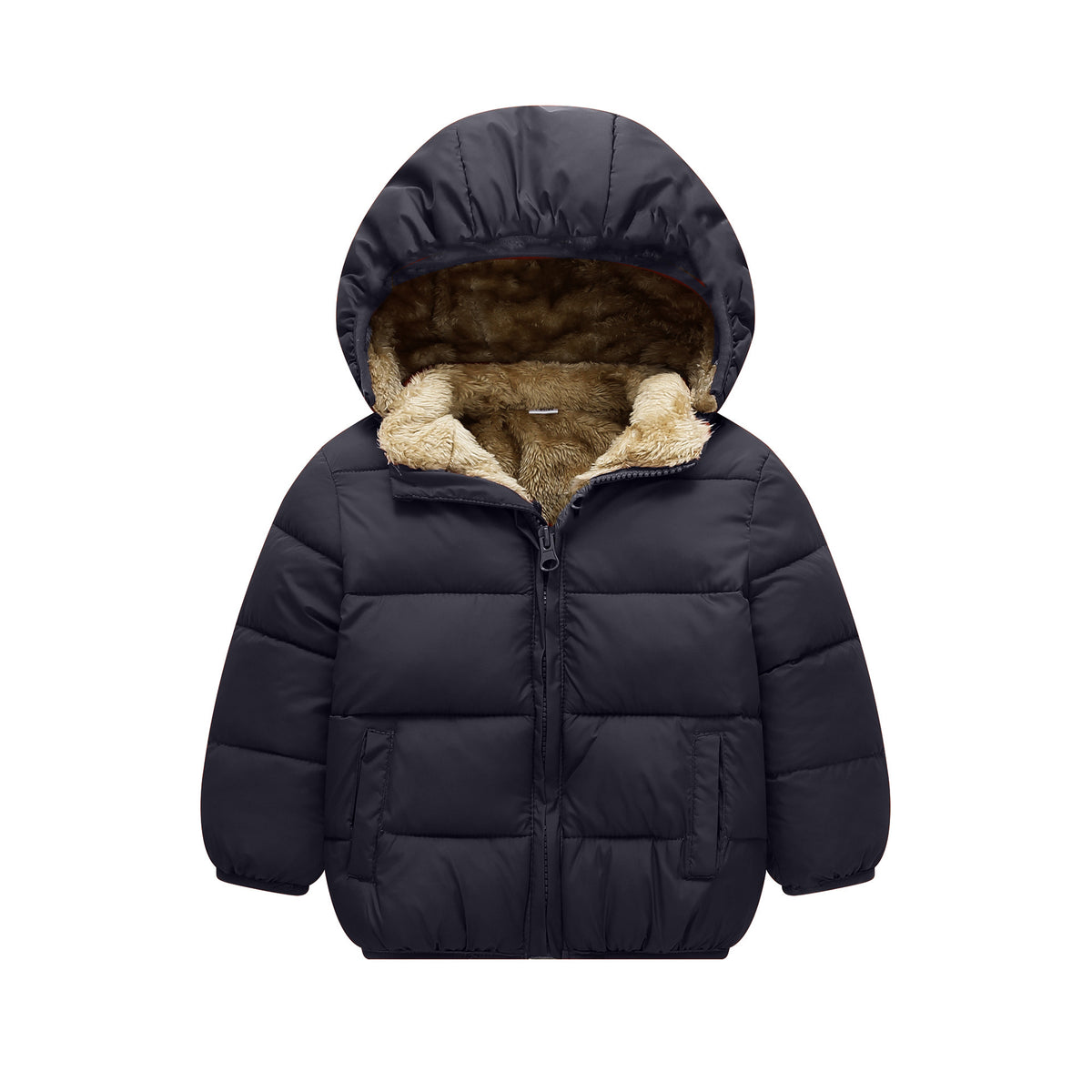 Fleece-Lined Baby & Toddler Puffer Jacket