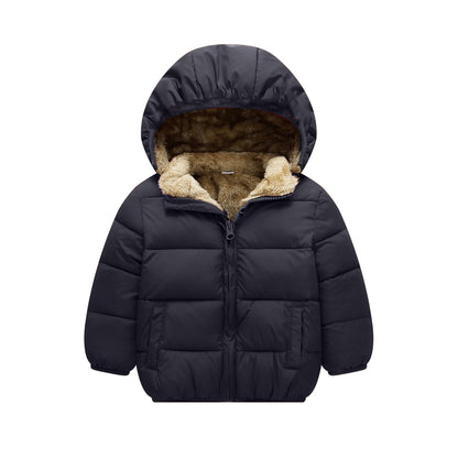 Fleece-Lined Baby & Toddler Puffer Jacket