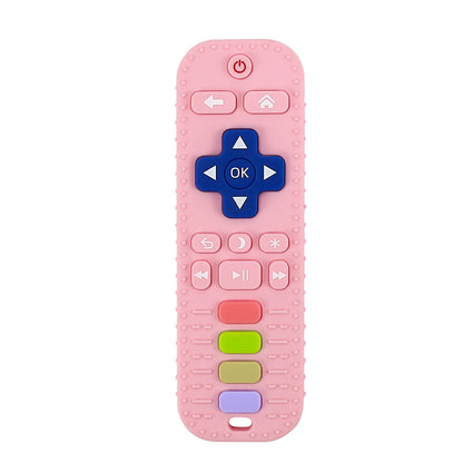 Silicone Remote Control Baby Teether – BPA-Free Sensory Chew Toy