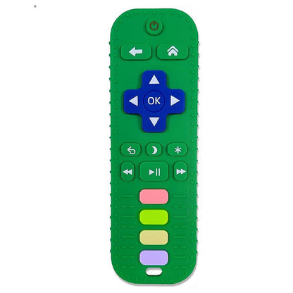Silicone Remote Control Baby Teether – BPA-Free Sensory Chew Toy