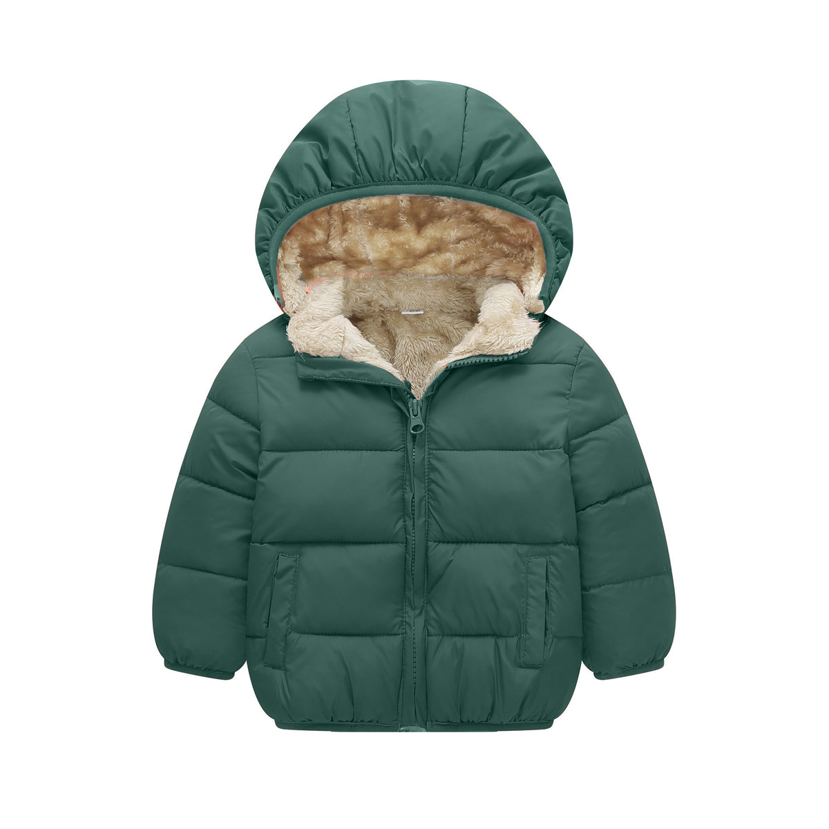 Fleece-Lined Baby & Toddler Puffer Jacket